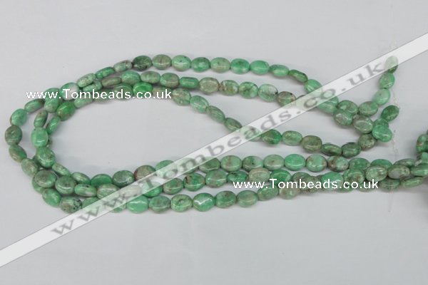 CCO116 15.5 inches 8*10mm oval dyed natural chrysotine beads