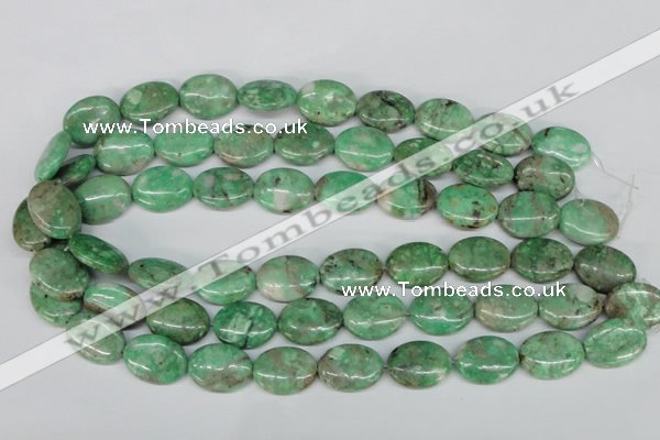 CCO118 15.5 inches 13*18mm oval dyed natural chrysotine beads