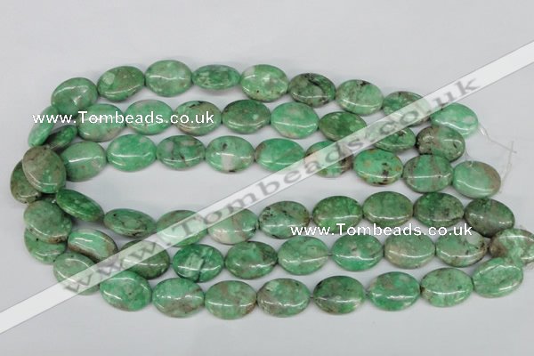 CCO119 15.5 inches 15*20mm oval dyed natural chrysotine beads