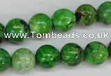 CCO125 15.5 inches 12mm round dyed natural chrysotine beads