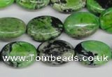 CCO136 15.5 inches 13*18mm oval dyed natural chrysotine beads