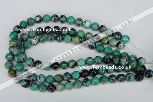 CCO144 15.5 inches 12mm round dyed natural chrysotine beads