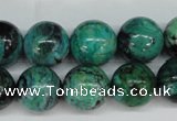 CCO145 15.5 inches 14mm round dyed natural chrysotine beads