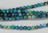 CCO160 15.5 inches 4mm round dyed natural chrysotine beads