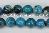 CCO164 15.5 inches 12mm round dyed natural chrysotine beads