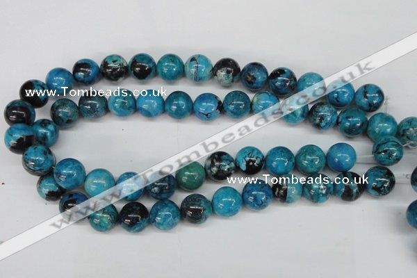 CCO164 15.5 inches 12mm round dyed natural chrysotine beads