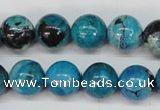 CCO166 15.5 inches 15mm round dyed natural chrysotine beads