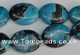 CCO180 15.5 inches 15*20mm oval dyed natural chrysotine beads