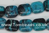 CCO185 15.5 inches 14*14mm square dyed natural chrysotine beads