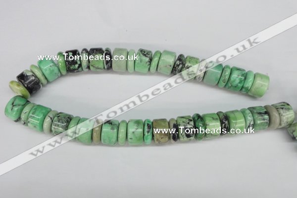 CCO19 15.5 inches 6*14mm & 12*18mm rondelle natural chrysotine beads