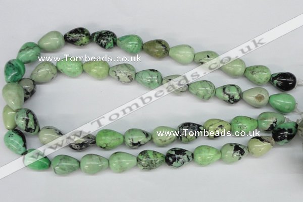 CCO22 15.5 inches 13*18mm teardrop natural chrysotine beads