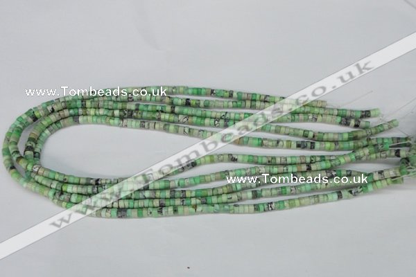 CCO24 15.5 inches 2*4mm tyre natural chrysotine beads