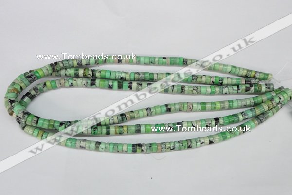 CCO25 15.5 inches 3*6mm tyre natural chrysotine beads