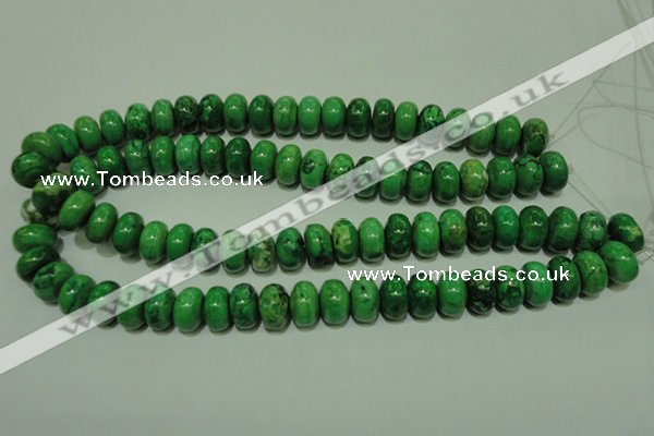 CCO313 15.5 inches 10*14mm rondelle dyed chrysotine beads wholesale