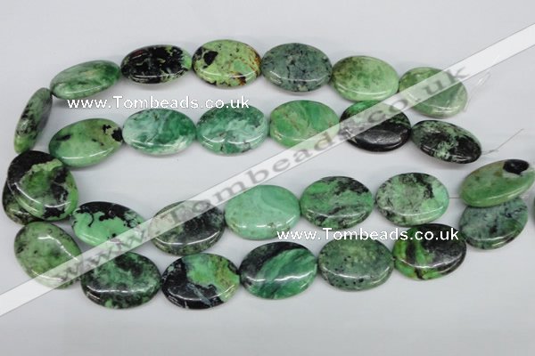 CCO38 15.5 inches 22*30mm oval natural chrysotine beads