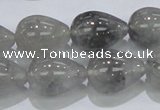 CCQ107 15.5 inches 15*20mm teardrop cloudy quartz beads wholesale