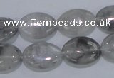 CCQ146 15.5 inches 13*18mm oval cloudy quartz beads wholesale