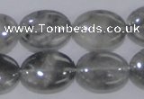 CCQ147 15.5 inches 15*20mm oval cloudy quartz beads wholesale