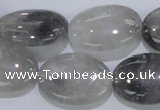 CCQ148 15.5 inches 18*25mm oval cloudy quartz beads wholesale