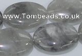 CCQ149 15.5 inches 22*30mm oval cloudy quartz beads wholesale