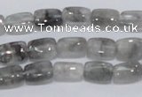 CCQ174 15.5 inches 8*12mm rectangle cloudy quartz beads wholesale