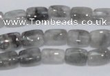 CCQ174 15.5 inches 8*12mm rectangle cloudy quartz beads wholesale