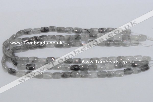 CCQ174 15.5 inches 8*12mm rectangle cloudy quartz beads wholesale