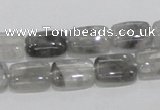 CCQ175 15.5 inches 10*14mm rectangle cloudy quartz beads wholesale