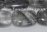 CCQ179 15.5 inches 22*30mm rectangle cloudy quartz beads wholesale