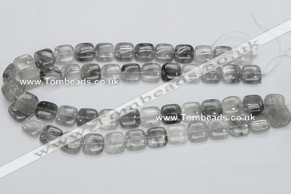 CCQ195 15.5 inches 15*15mm square cloudy quartz beads wholesale