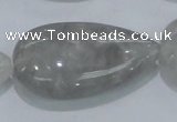 CCQ224 15.5 inches 25*45mm teardrop cloudy quartz beads wholesale