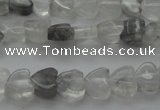 CCQ241 15.5 inches 4*4mm heart cloudy quartz beads wholesale