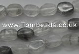 CCQ242 15.5 inches 4*6mm oval cloudy quartz beads wholesale
