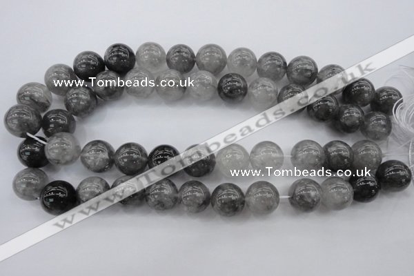 CCQ282 15.5 inches 16mm round cloudy quartz beads wholesale