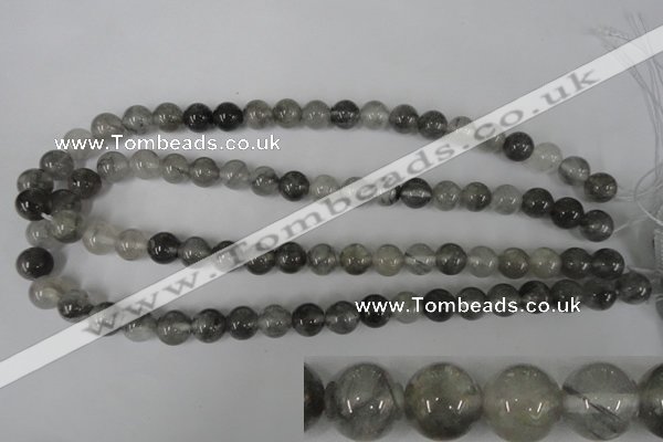 CCQ303 15.5 inches 10mm round cloudy quartz beads wholesale