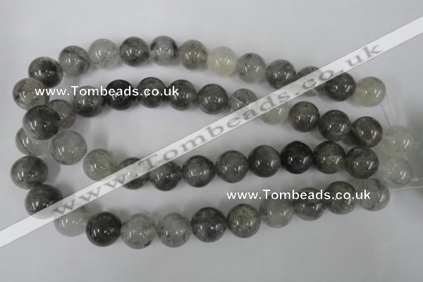 CCQ306 15.5 inches 16mm round cloudy quartz beads wholesale