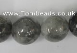 CCQ307 15.5 inches 18mm round cloudy quartz beads wholesale