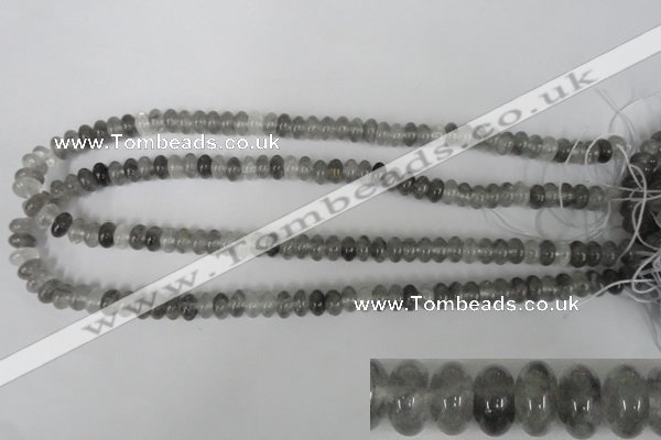 CCQ326 15.5 inches 5*8mm rondelle cloudy quartz beads wholesale