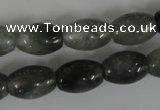 CCQ345 15.5 inches 10*14mm rice cloudy quartz beads wholesale