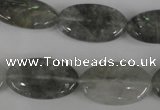 CCQ389 15.5 inches 15*25mm oval cloudy quartz beads wholesale