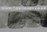 CCQ411 15.5 inches 18*18mm square cloudy quartz beads wholesale