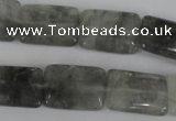 CCQ431 15.5 inches 15*20mm rectangle cloudy quartz beads wholesale