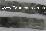 CCQ431 15.5 inches 15*20mm rectangle cloudy quartz beads wholesale