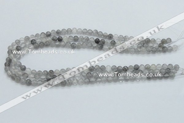 CCQ50 15.5 inches 6mm round cloudy quartz beads wholesale