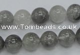 CCQ53 15.5 inches 12mm round cloudy quartz beads wholesale