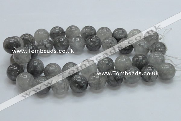 CCQ56 15.5 inches 20mm round cloudy quartz beads wholesale