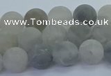 CCQ562 15.5 inches 8mm round matte cloudy quartz beads wholesale