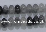 CCQ69 15.5 inches 7*12mm rondelle cloudy quartz beads wholesale