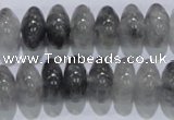 CCQ70 15.5 inches 8*14mm rondelle cloudy quartz beads wholesale