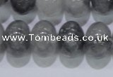 CCQ72 15.5 inches 13*18mm rondelle cloudy quartz beads wholesale